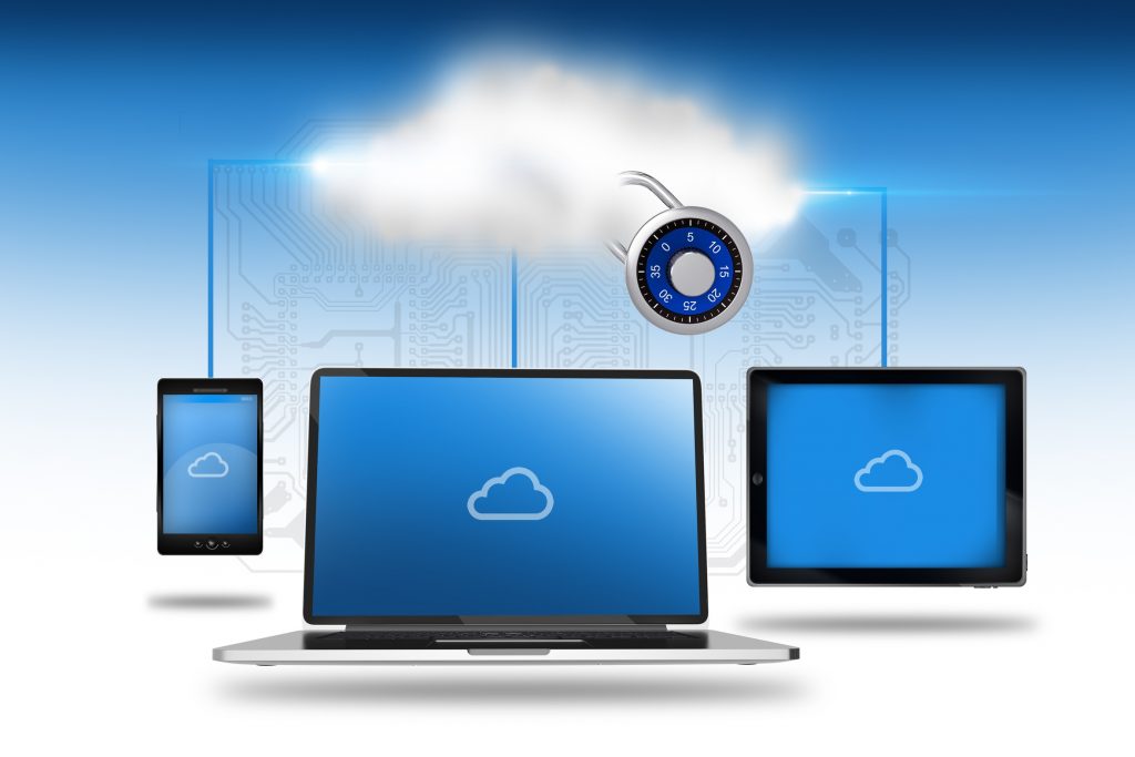Encrypted data being saved to the cloud and accessed on different devices